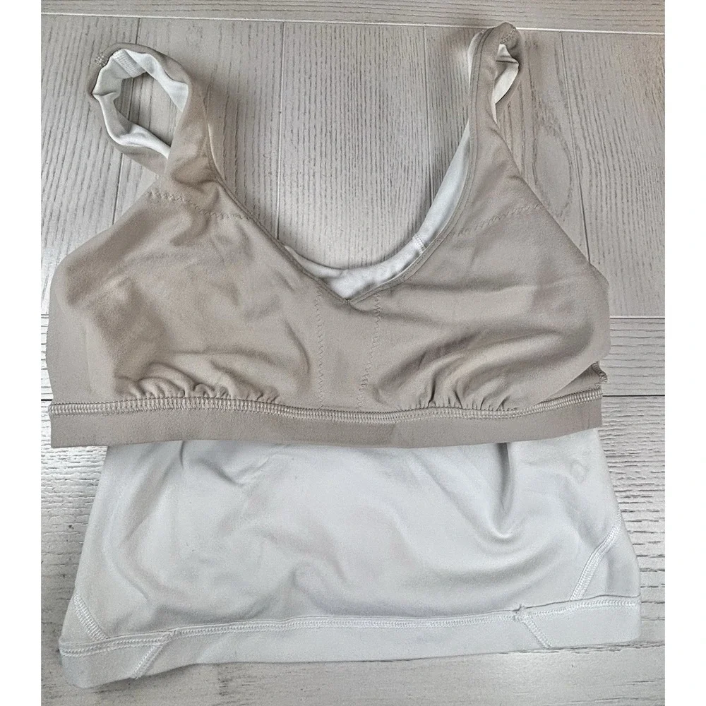 Lululemon Align Top Size 4 Bone Beige/ White Good Condition